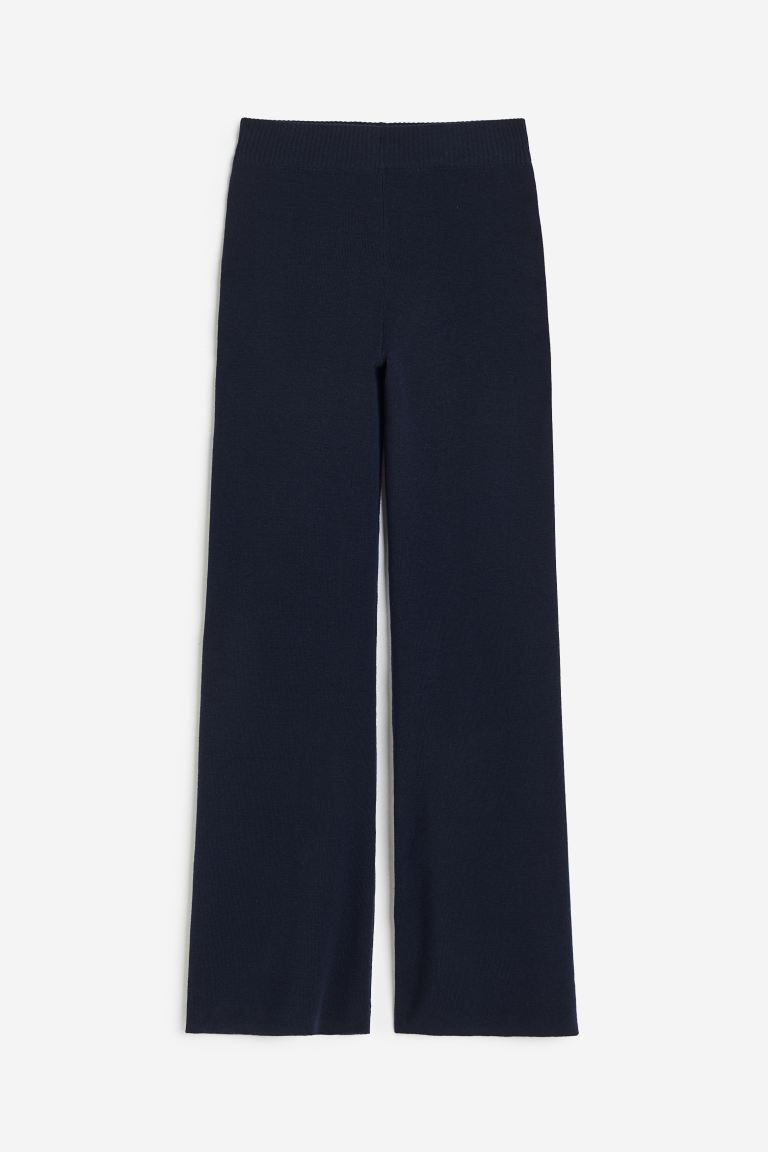 Flared Pants - Navy blue - Ladies | H&M US | H&M (US + CA)