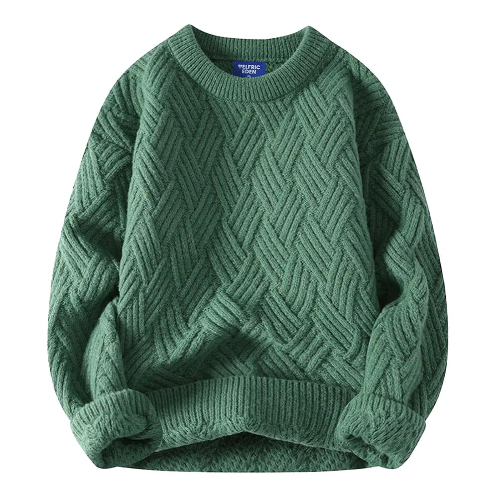 Aelfric Eden Vintage Oversized Sweaters Crewneck Knit Pullover Baggy Loose Casual Cable Sweater 2... | Amazon (US)