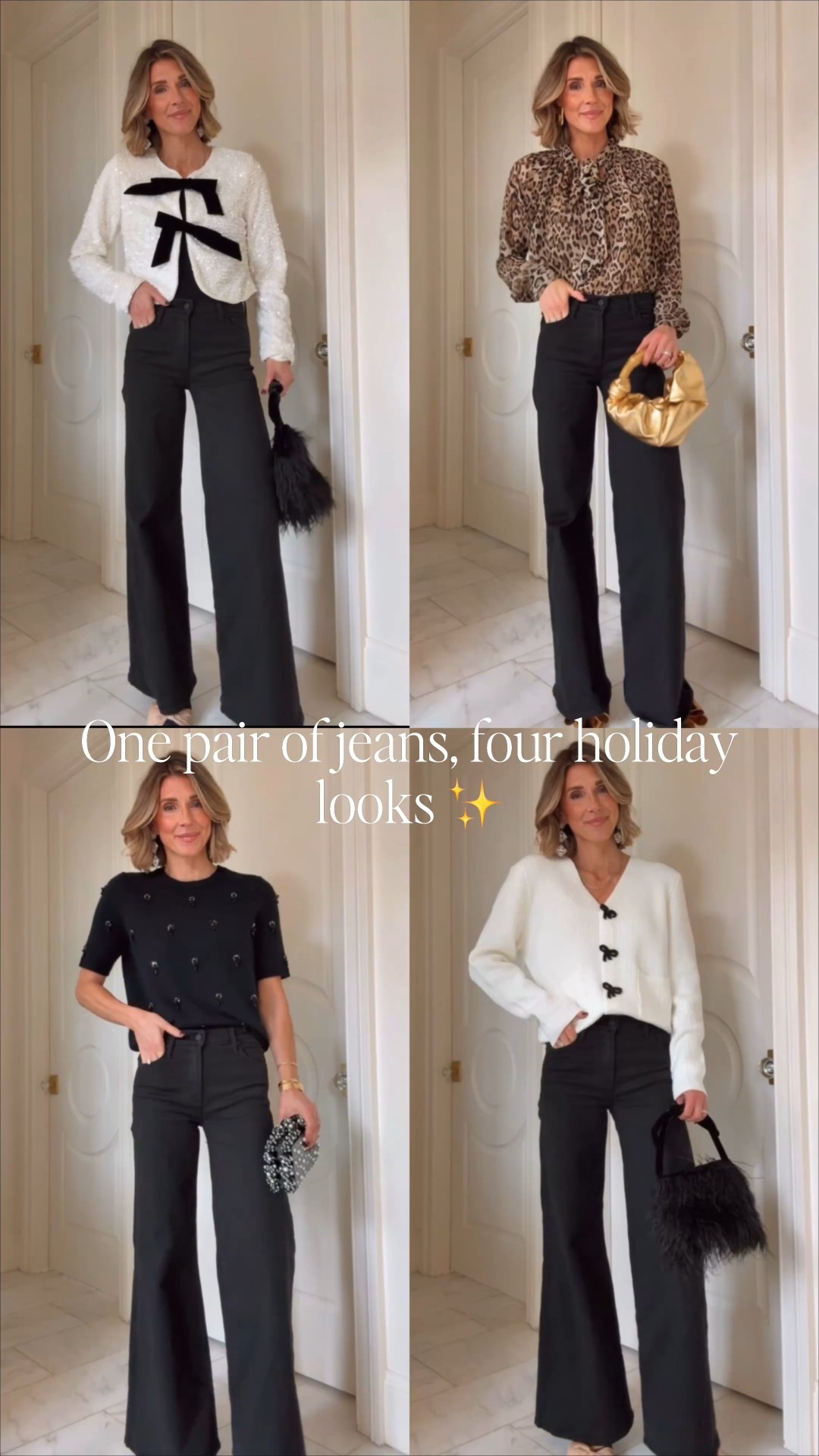 Holiday outfits with jeans 