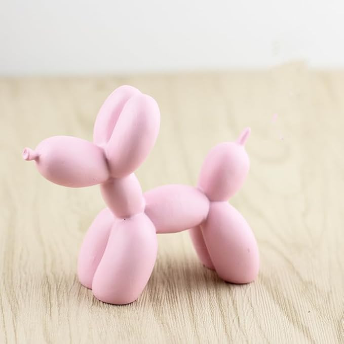 Resin Balloon Dog Sculpture,Mini 4inch Creative Cute Animal Crafts Figurine Balloon Dog Shaped St... | Amazon (US)