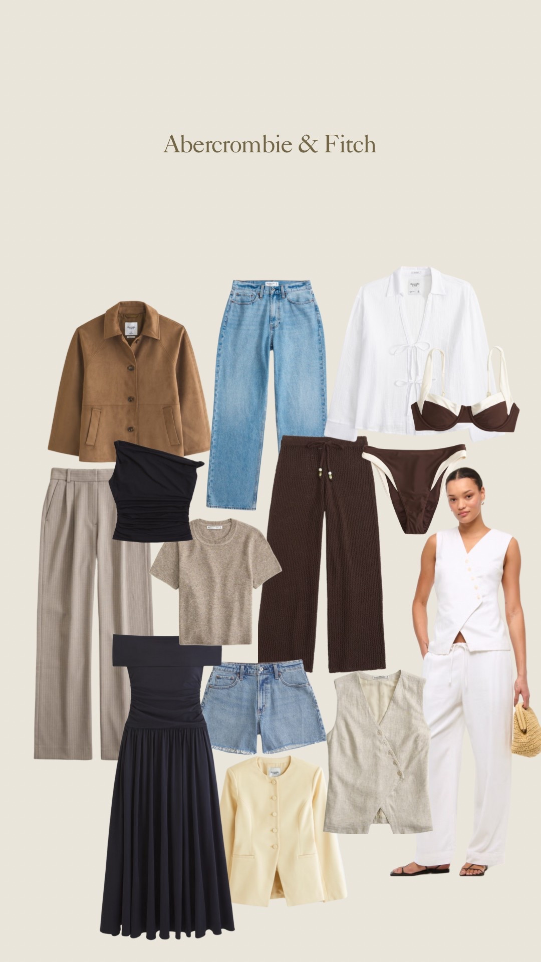 Abercrombie favourites 🤍 

25% off select styles + 15% off almost everything else + an additional 15% off with code: AFXLTK 

Jeans, summer outfits, linen, swimwear, jeans, suede jacket 

#LTKspring #LTKeurope #LTKuk