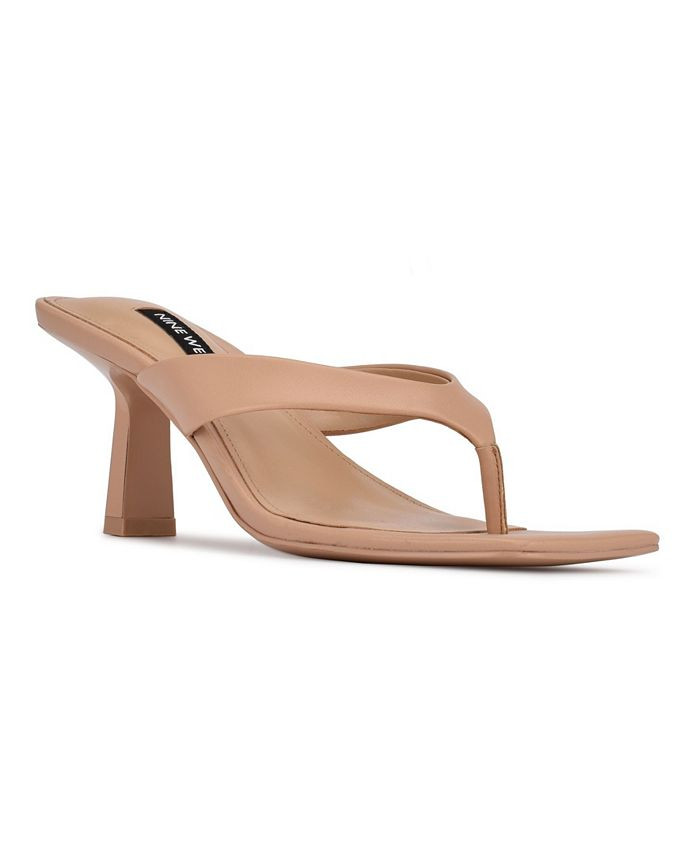 Nine West Nest Heeled Thong Sandals & Reviews - Sandals - Shoes - Macy's | Macys (US)