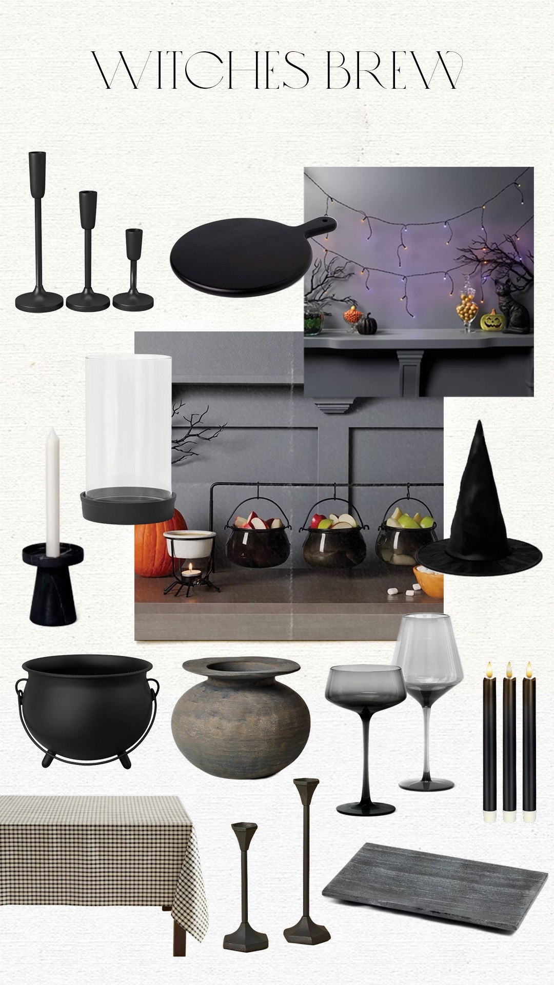 Spooky season is currently loading. Here are some really fun and festive pieces I found for Halloween hosting the witches edition.