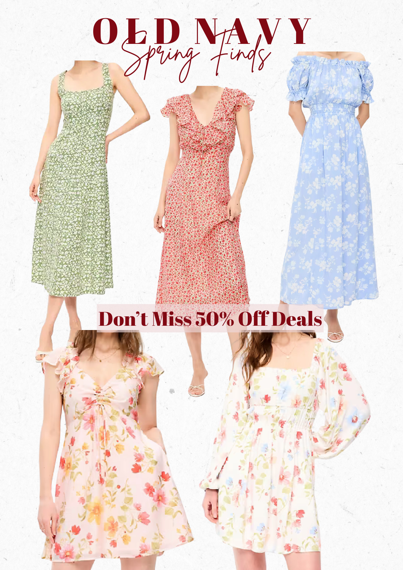 Check out these floral dresses perfect for spring! 🌸 Don’t Miss 50% Off Deals  

 #LTKootd #LTKSeasonal