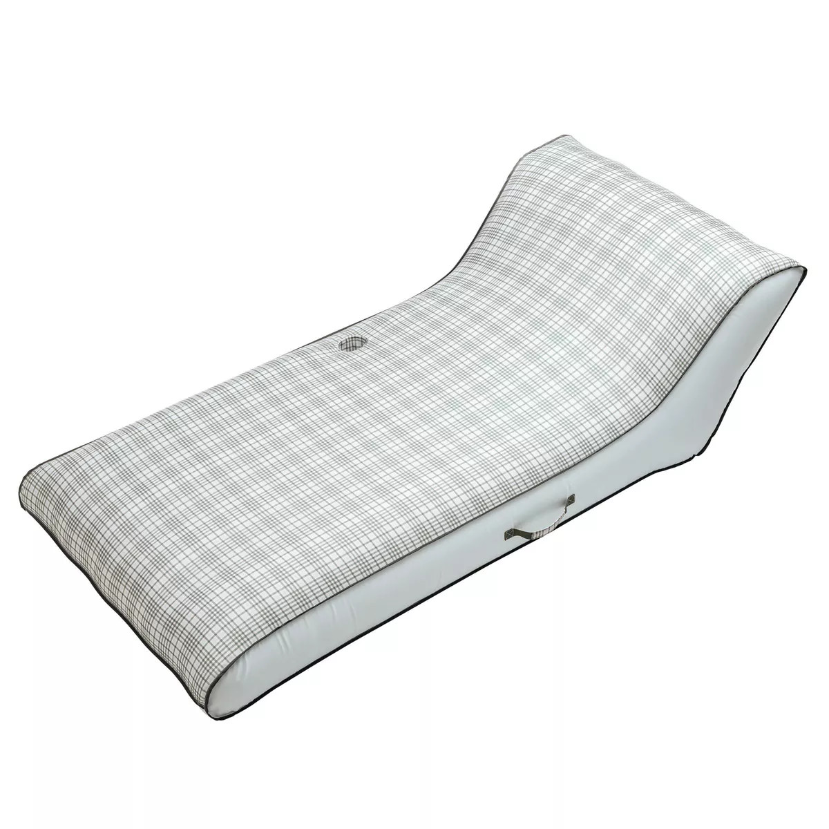 Layered Plaid Inflatable Pool Lounger Green/Blue - Hearth & Hand™ with Magnolia | Target