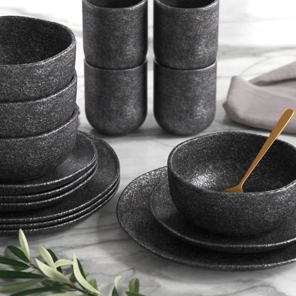 Stone Lain Tom 16-Piece Dinnerware Set Stoneware | Wayfair North America