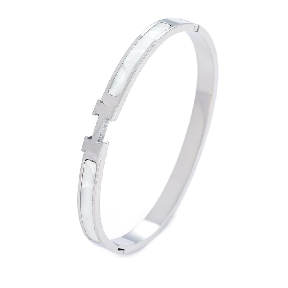 Fashion H Bracelet Stainless Steel Bracelet Cuff Gift, Amazon Finds, Amazon Fall Fashion ... | Amazon (US)