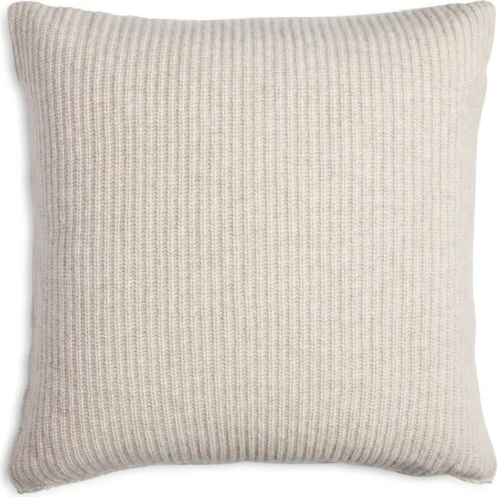 Nordstrom Rib Wool & Cashmere Accent Pillow | Nordstrom | Nordstrom