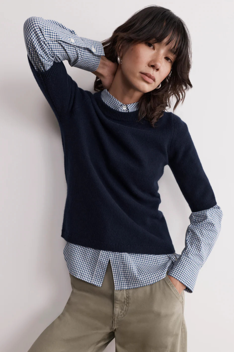 Caley Knitted Top - Midnight | WYSE London