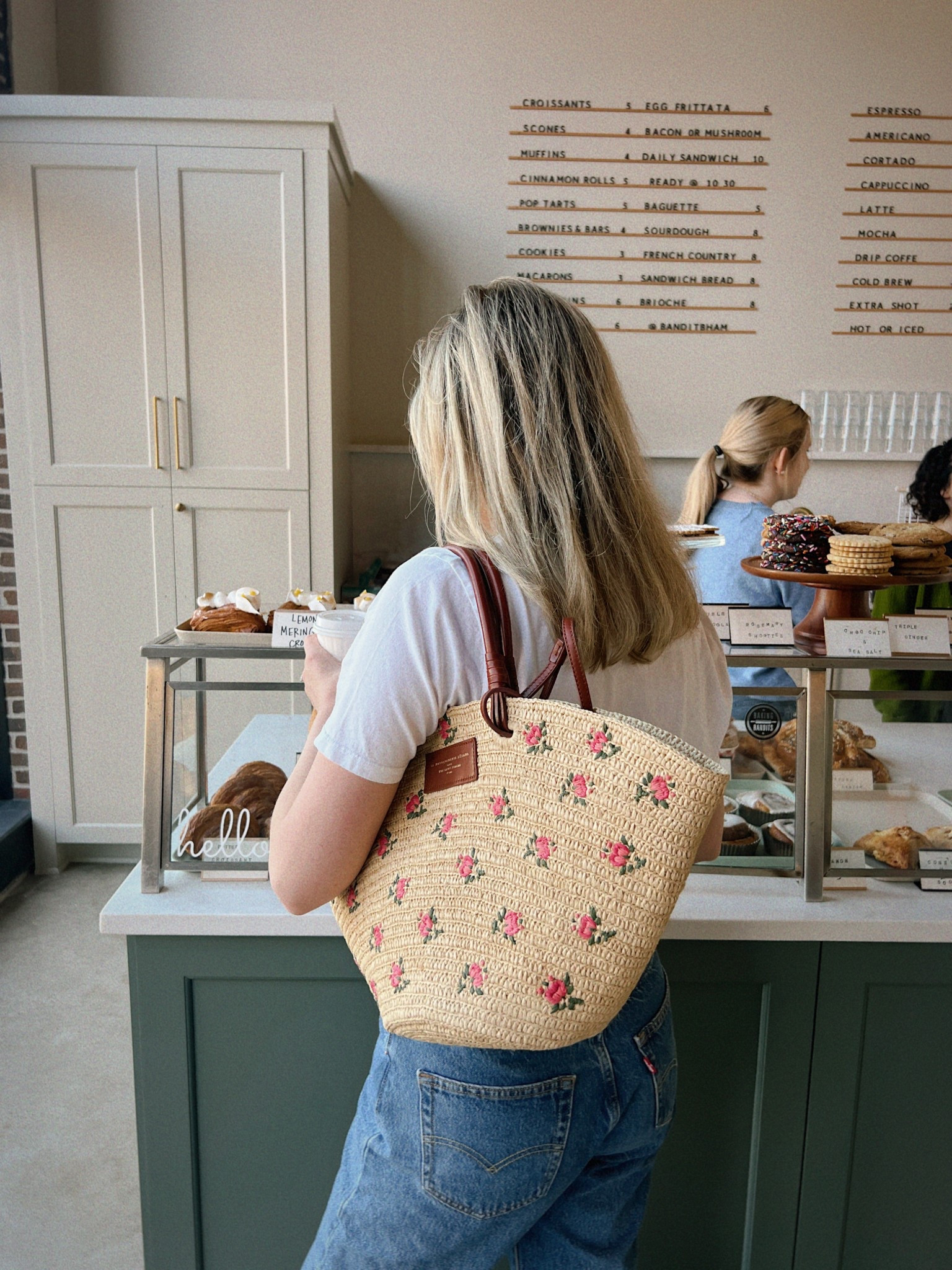 Basket bag from Sézane, farmers market tote, travel style, vacation outfit, European summer, everyday style inspo, casual chic style, spring jeans 

#LTKSeasonal #LTKTravel #LTKItBag