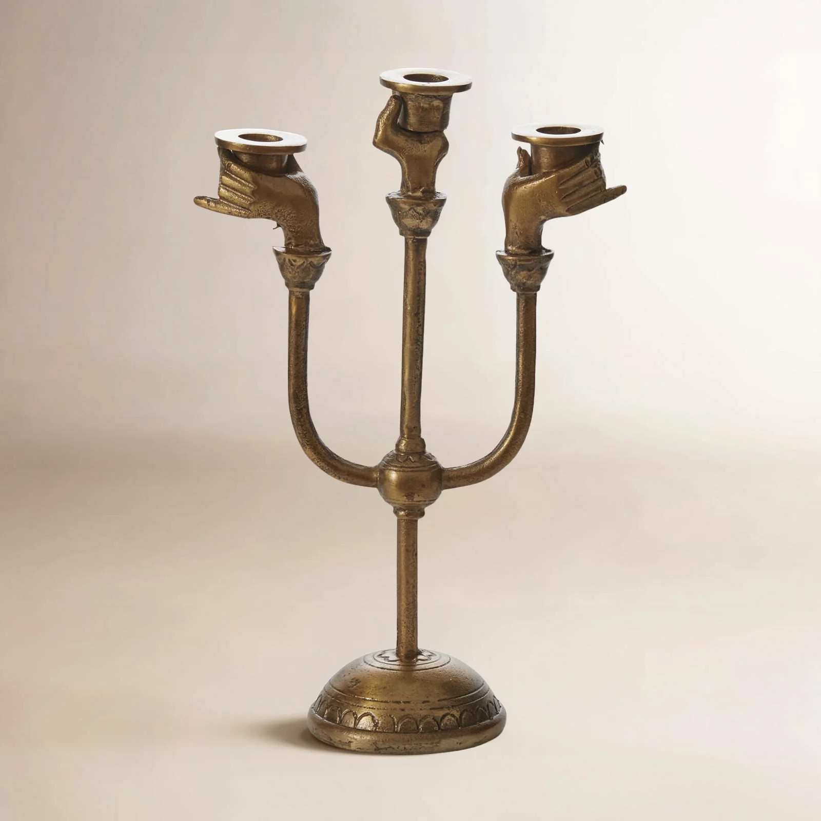 Haunted Hands Candelabra 8.75"x 4"x 13" | Birch Lane