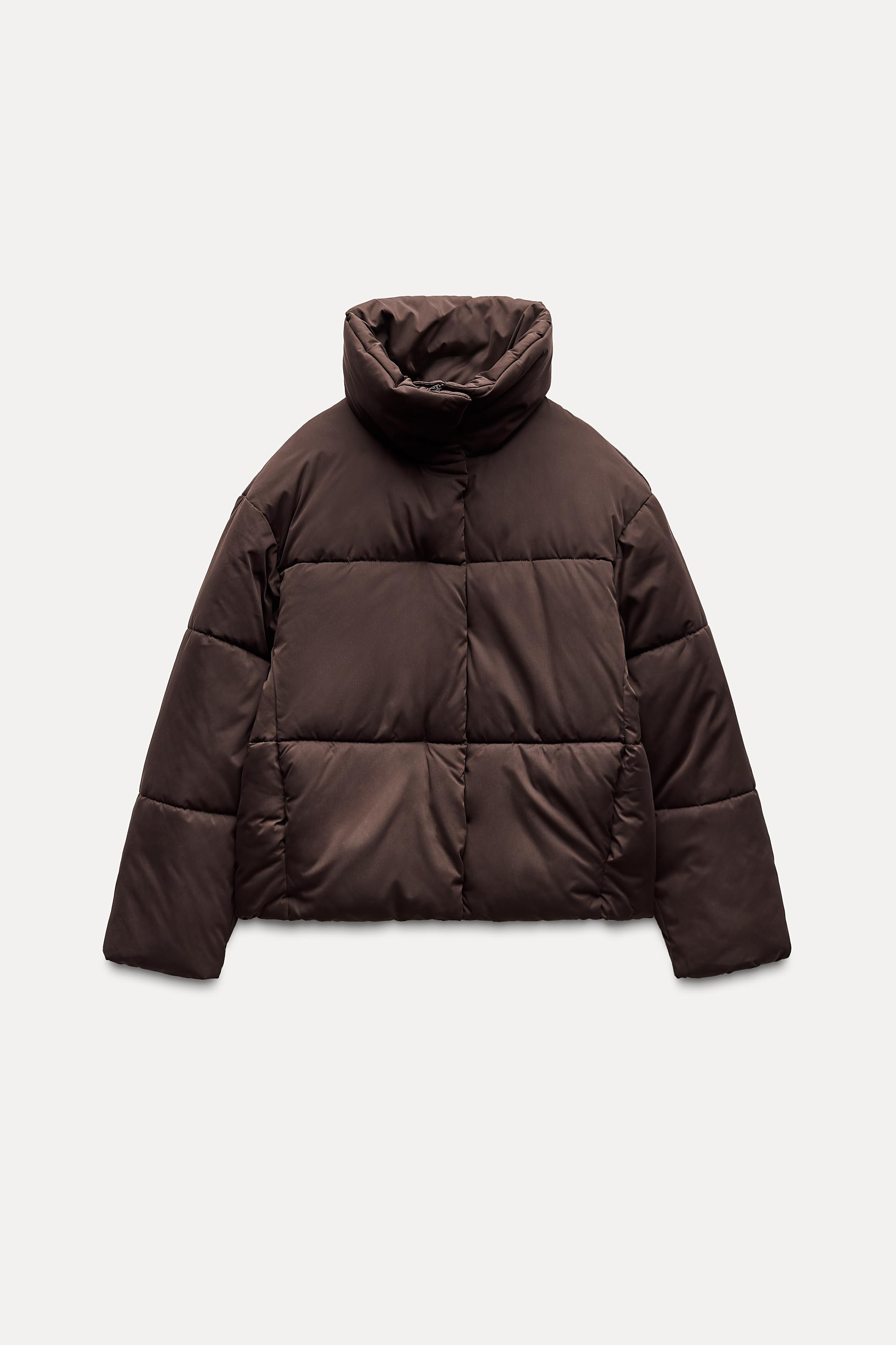 WATER AND WIND PROTECTION SHORT QUILTED ANORAK | Zara UK