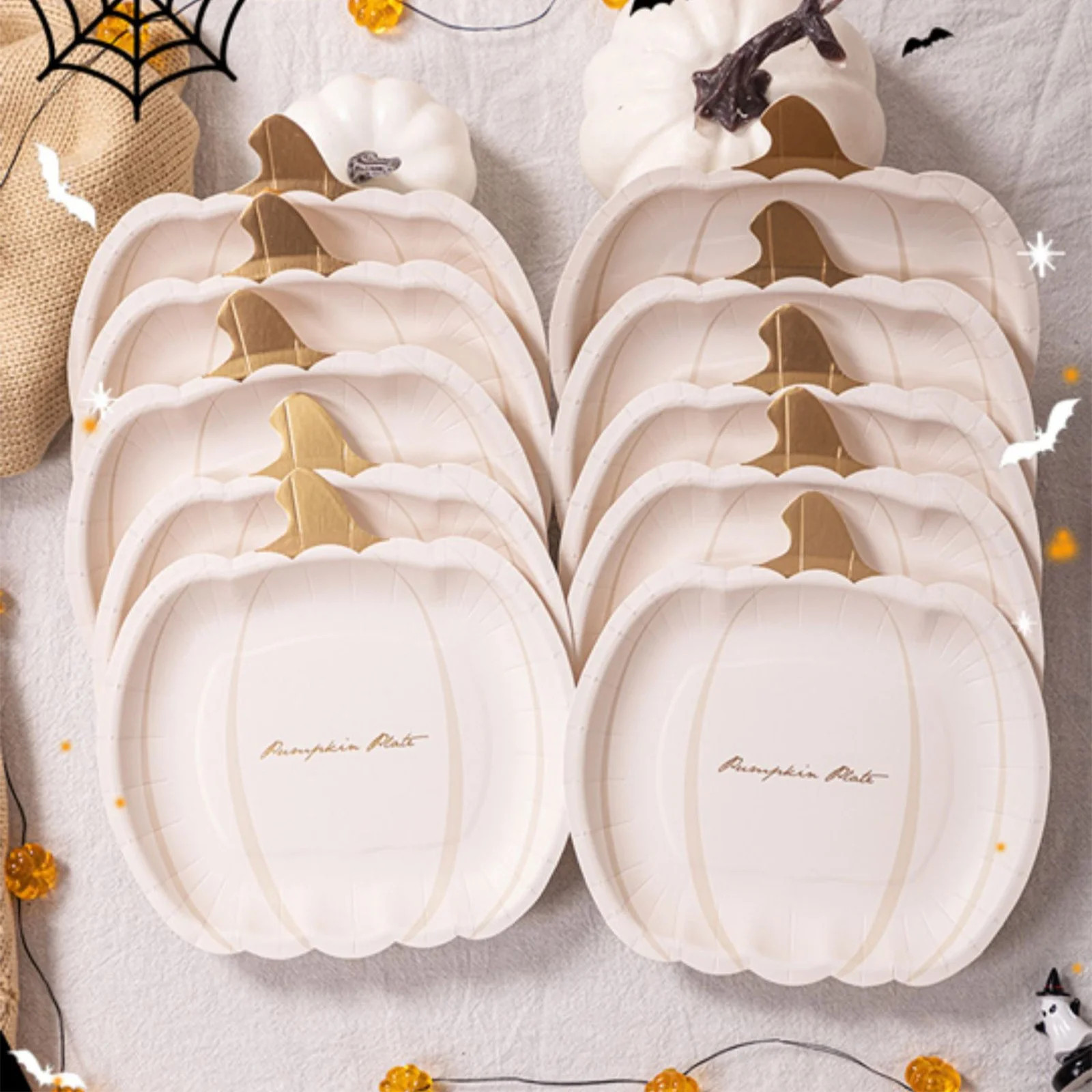 Home & Kitchen Disposable Pumpkin Paper Tray | Walmart (US)
