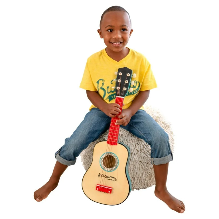 KidKraft Lil' Symphony Wooden Play Guitar, Kids Musical Instrument Toy with Real Strings | Walmart (US)