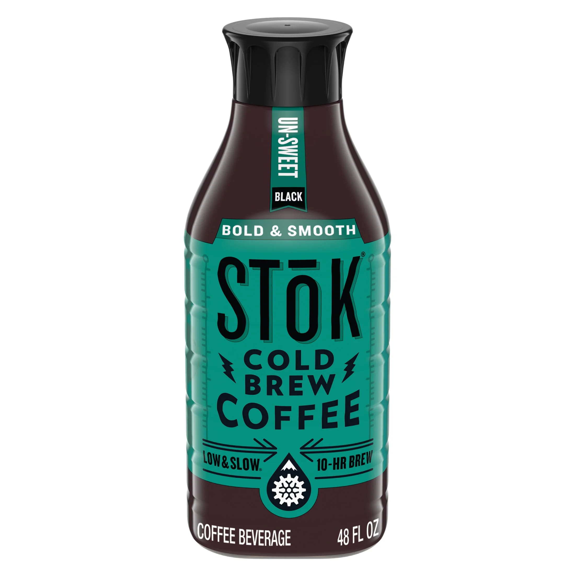 SToK Black, Unsweetened, Medium Roast Arabica-Based Blend Cold Brew Coffee, 48 fl oz Bottle | Walmart (US)
