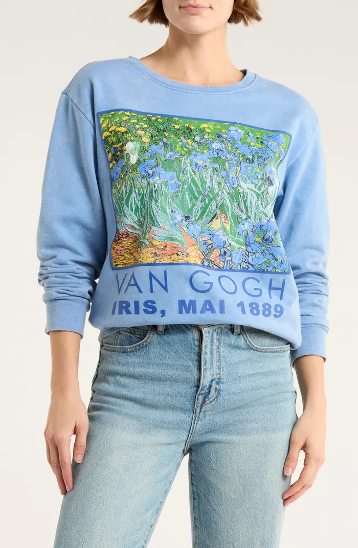 Philcos Van Gogh Iris Mai Crewneck Sweatshirt | Nordstromrack | Nordstrom Rack