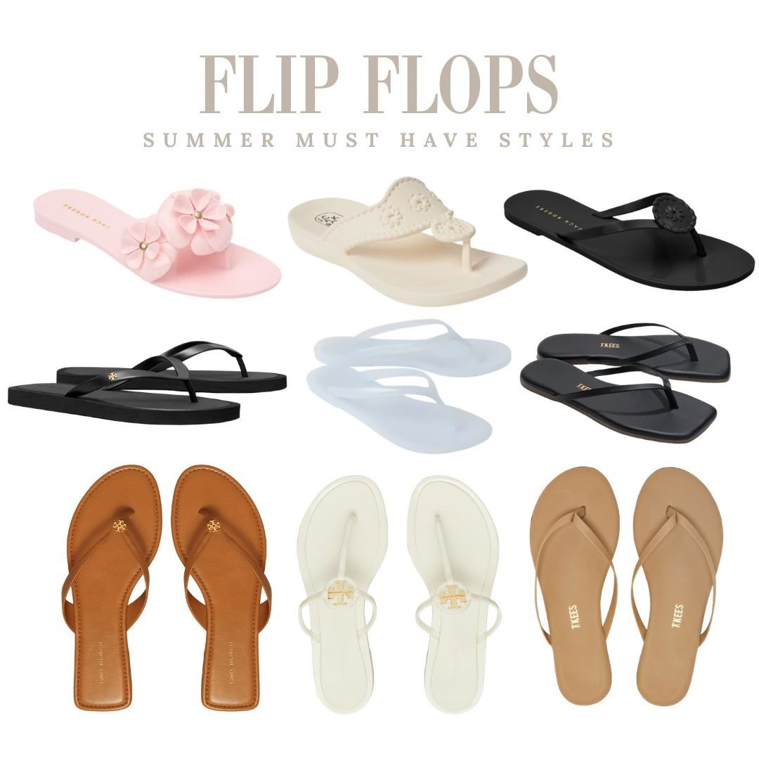 Summer must have flip flops featuring trending jelly styles and classic neutrals. Easy, comfy shoes you’ll reach for all season long.

#LTKOver40 #LTKSeasonal #LTKmomlife