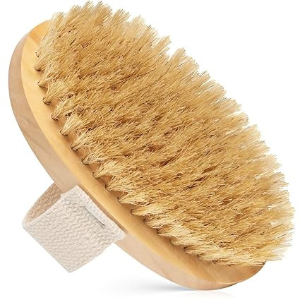 Dry Body Brush - 100% Natural Bristles - Cellulite Treatment, Increase Circulation and Tighten Sk... | Amazon (US)