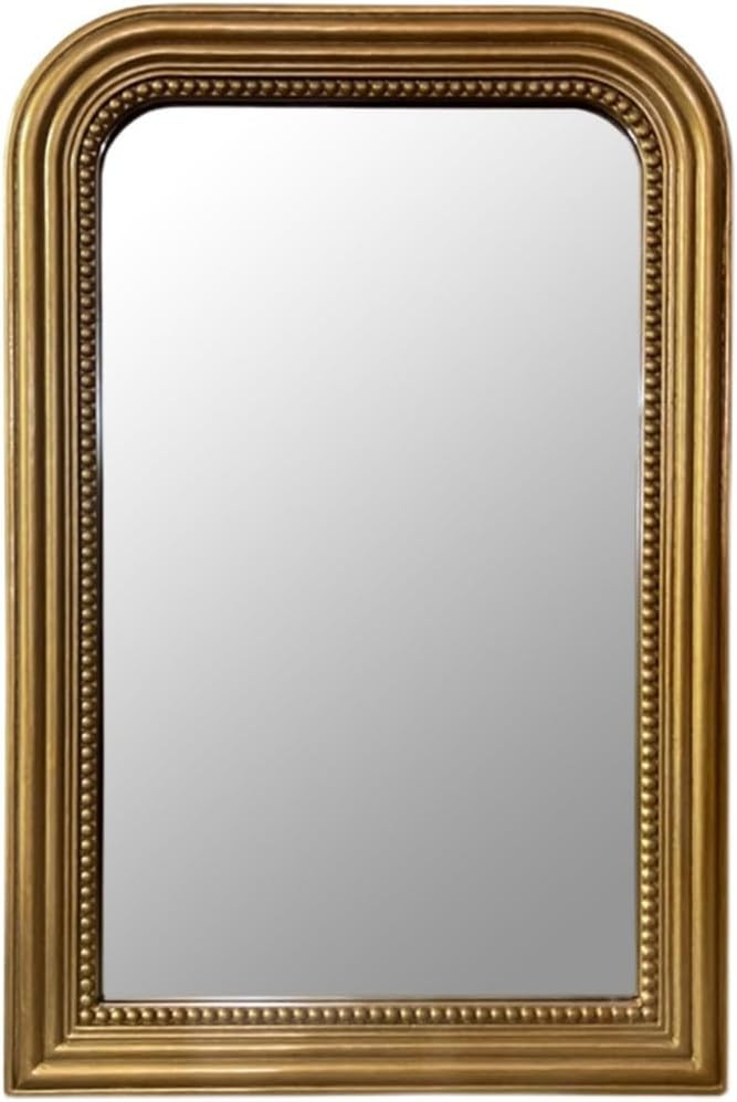 24X 35 Inch Antique Gold Rectangular Mirror, Baroque Vintage Mirror for Wall Decor, Living Room, ... | Amazon (US)