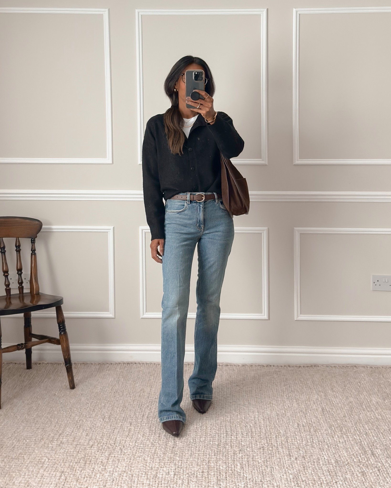 Black cardigan- wearing size small

Bootcut high waist jeans - I’m in love with these jeans. They’re really flattering. They have quite a stretchy fabric so really comfortable. You can dress them for daywear but would also be great for evening wear, paired with heeled sandals. They are long - I’m 5’5 and they almost touch the floor. If you’re taller, you’ll be fine but if you’re about my height, you may need to hem them along the bottom. Will link all other available colours for you. 



#LTKuk #LTKjeans