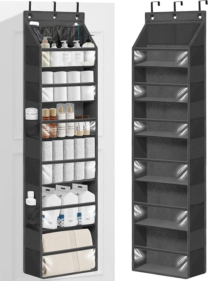 STORAGE MANIAC Over the Door Organizer Large Capacity Hanging Organizer, Clear Deep Pockets Behin... | Amazon (US)