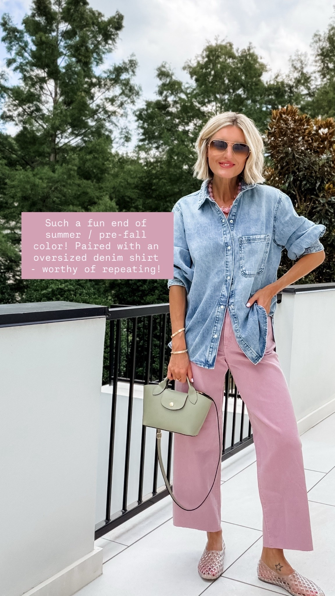 Love the mauve color of these jeans! I have these jeans in several washes - they are the best! Love them paired with this denim button down! Wearing M/2!

Loverly Grey, wide leg jeans, denim button down, pre fall outfit, jelly flats, back to school, fall outfits

#LTKSeasonal