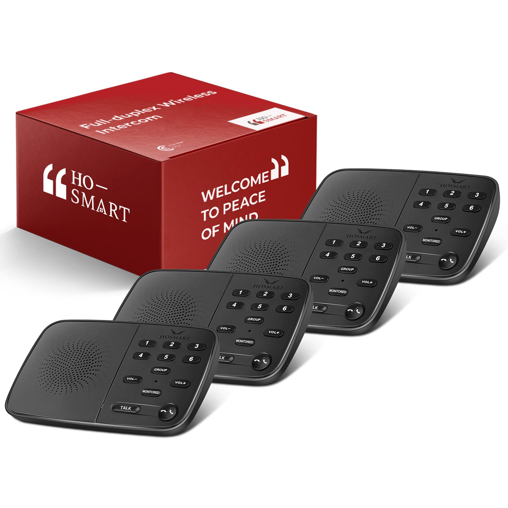 Hosmart UltraSpeak Pro Intercoms Wireless for Home, Two-Way Real-time Intercom Full Duplex Wirele... | Amazon (US)
