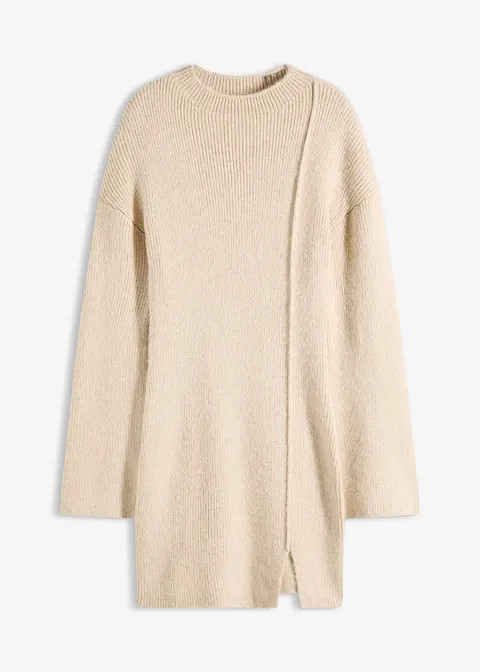 Mit Trompetenärmeln und Schlitz am Saum - beige - Damen | bonprix | Bonprix DE