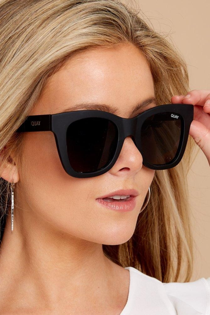 After Hours Black Smoke Sunglasses | Red Dress 