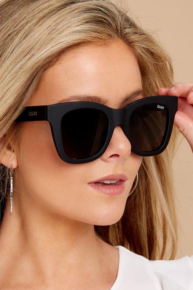 After Hours Black Smoke Sunglasses | Red Dress 