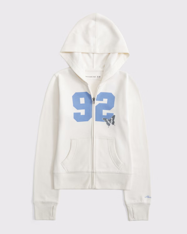 slim full-zip hoodie | Abercrombie & Fitch (US)