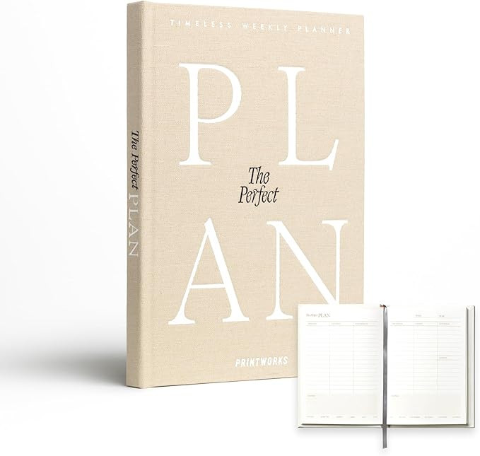 Printworks Weekly Planner, Beige – 6x9 Inch, 104 Pages - Undated Minimalist Agenda & To Do Orga... | Amazon (US)