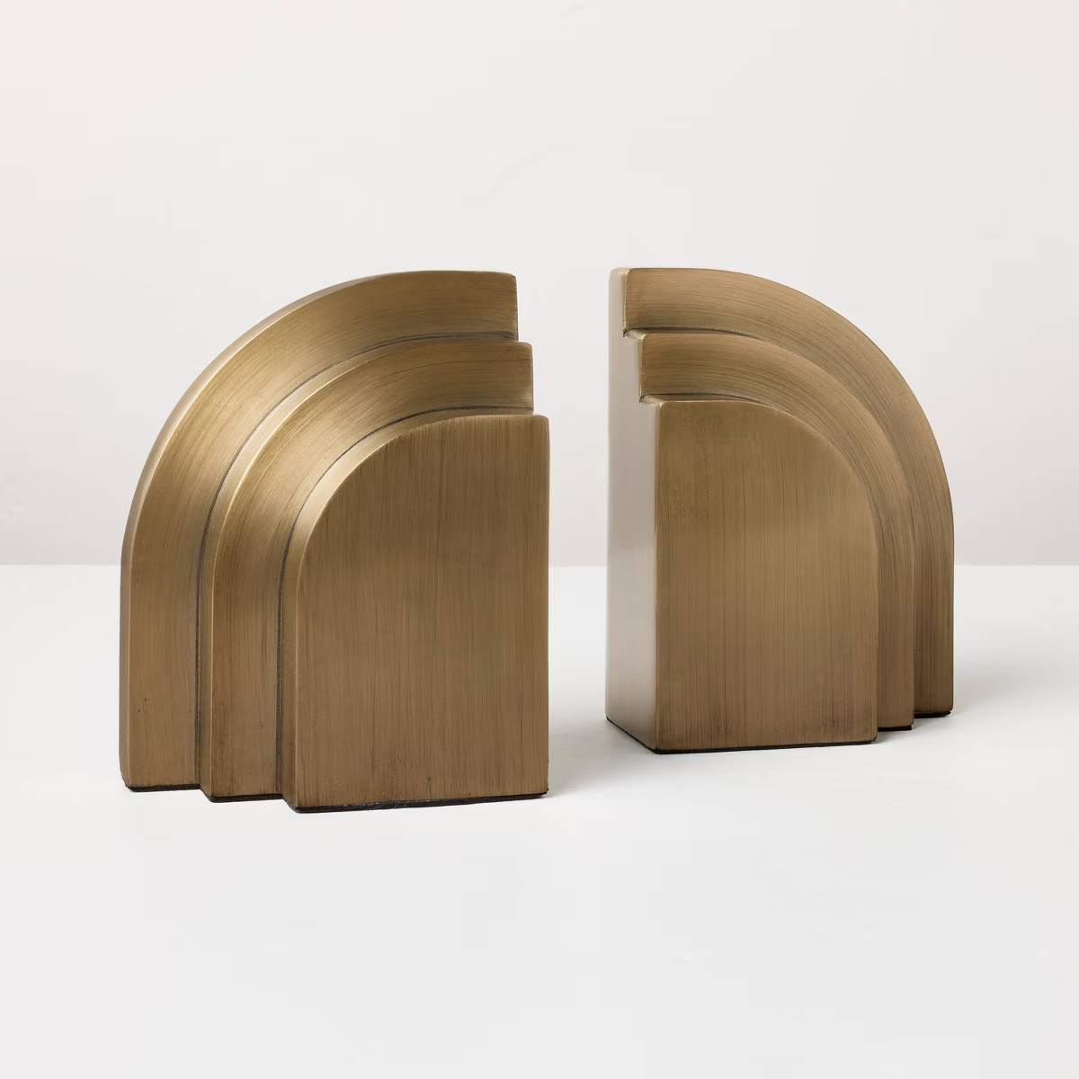 Layered Brass Bookends - Hearth & Hand™ with Magnolia | Target