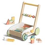 ROBUD Wooden Baby Push Walker, Baby Learning Walking Toys, 1st Birthday 1 2 3 Year Old Boys Girls Gi | Amazon (US)