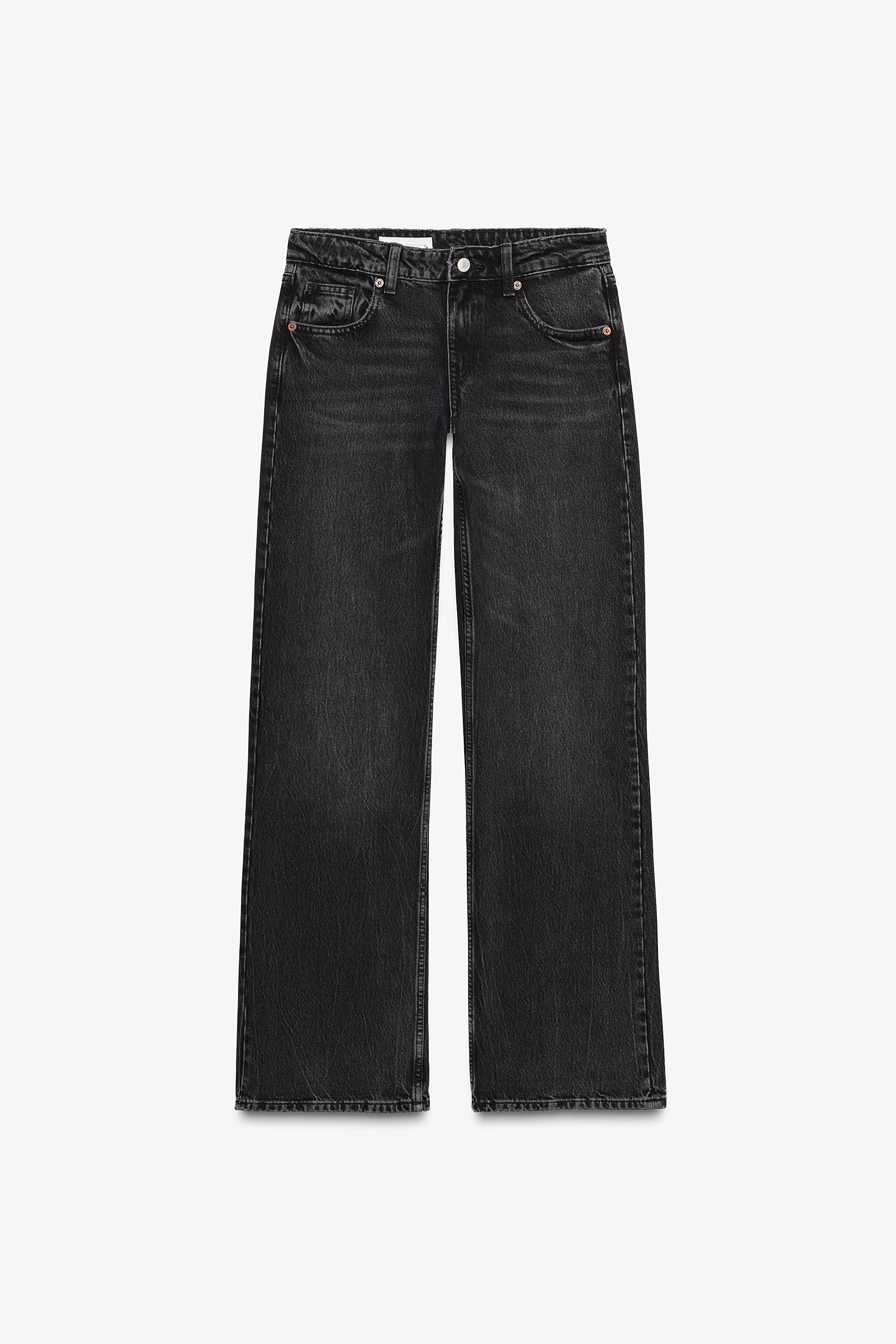 TRF LOW-RISE WIDE-LEG JEANS | Zara UK