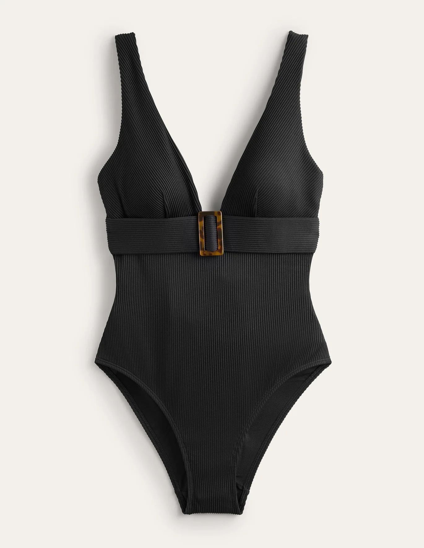 Resin Buckle V-neck Swimsuit | Boden (US)