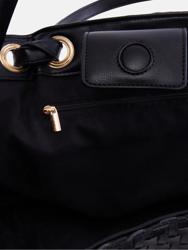 Scenario Women's Mini Clam Tote, Black | Walmart (US)
