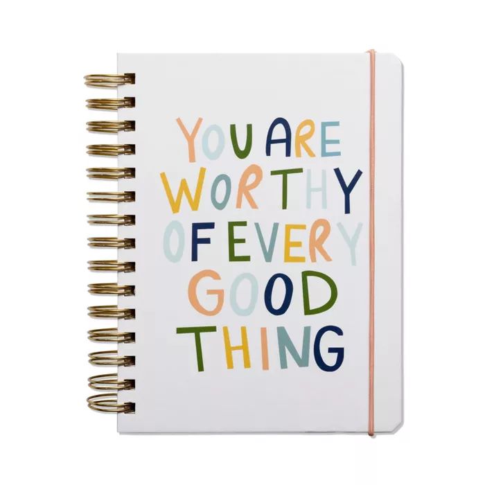 Twin Wire Ruled Journal You Are Worthy - DesignWorks Ink | Target