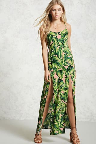 Foliage Print Maxi Dress | Forever 21 (US)