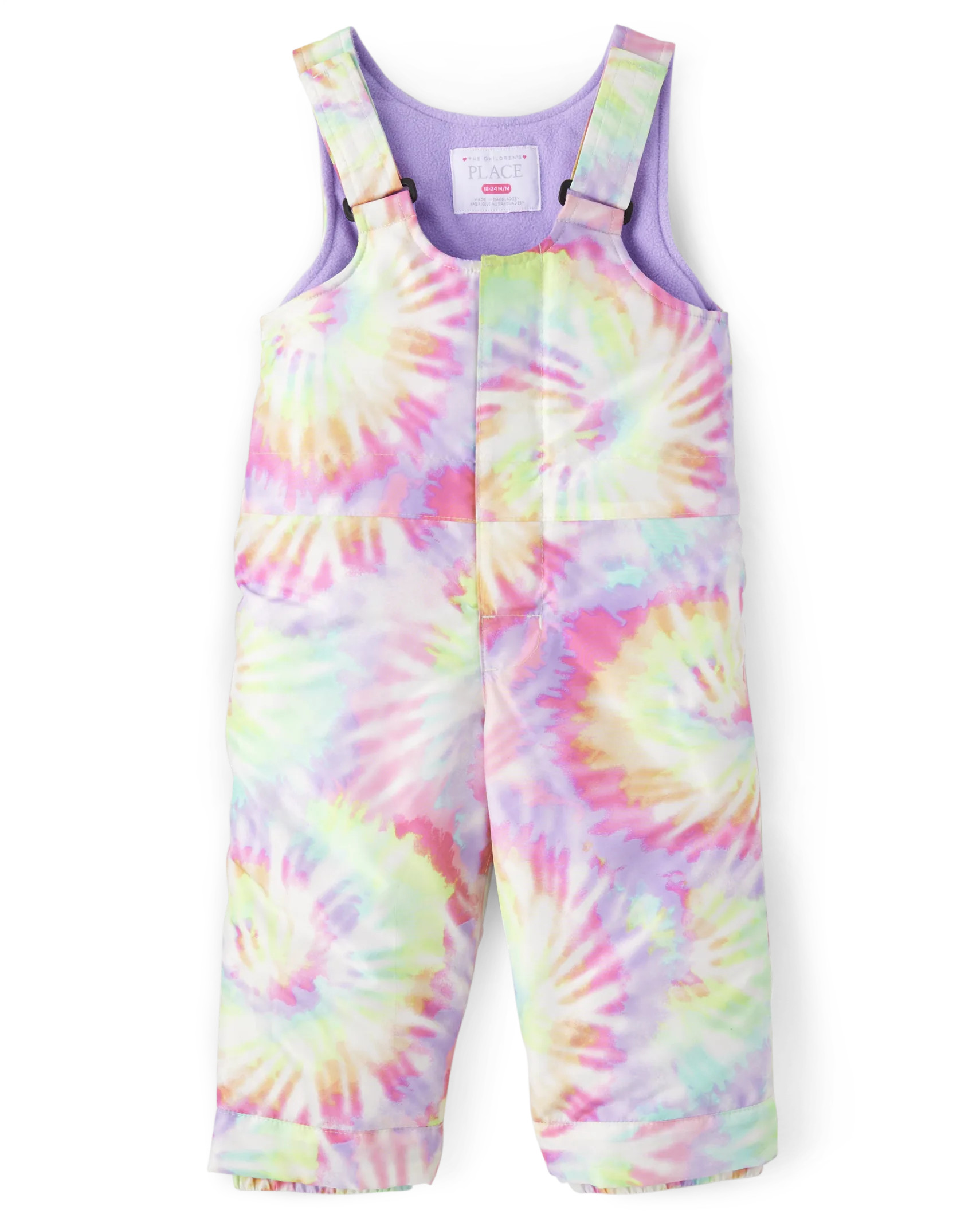 Toddler Girls Sleeveless Print Snow Overalls | The Children's Place  - FRENCH ROSE | The Children's Place