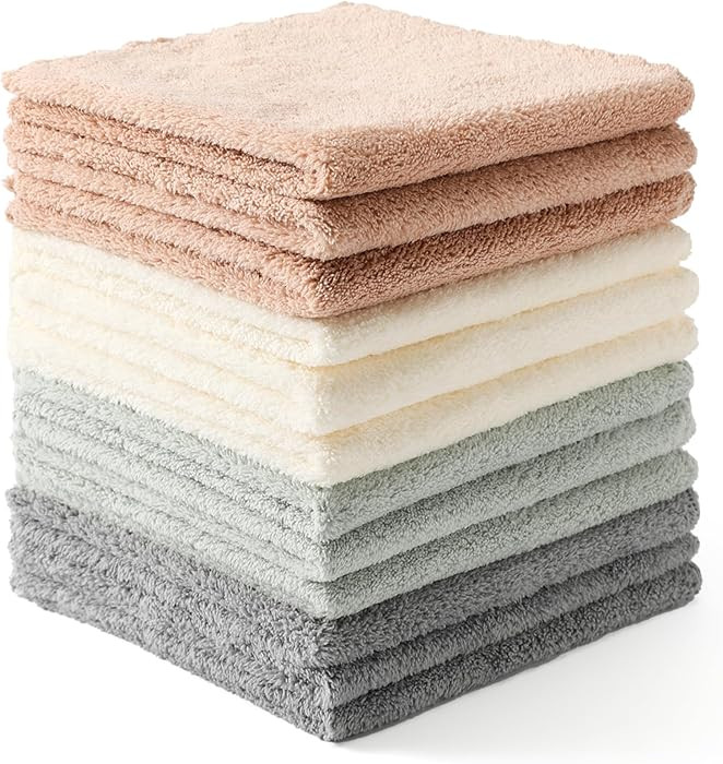 12 Pack Cleaning Cloth,Ultra Soft Absorbent Quick Drying Microfiber Cleaning rags,No scratches,Re... | Amazon (US)