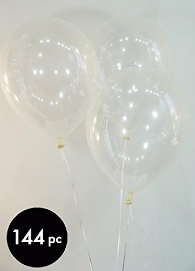 Celebrity 12" Latex Balloons (Pack of 144), Decorator Clear | Amazon (US)