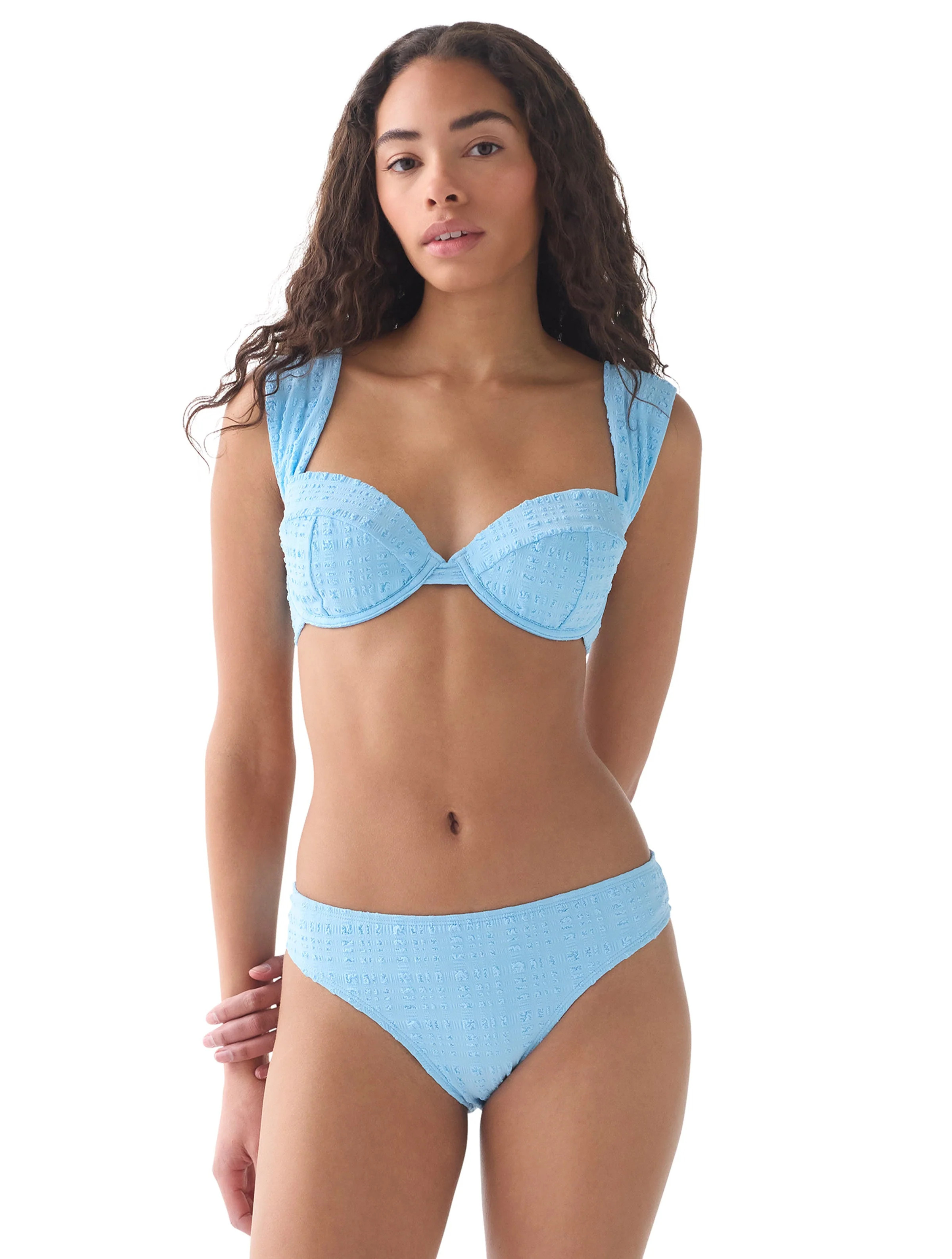 kate spade new york Underwire Textured Bikini Top - Seersucker Puff | Beach2Ocean