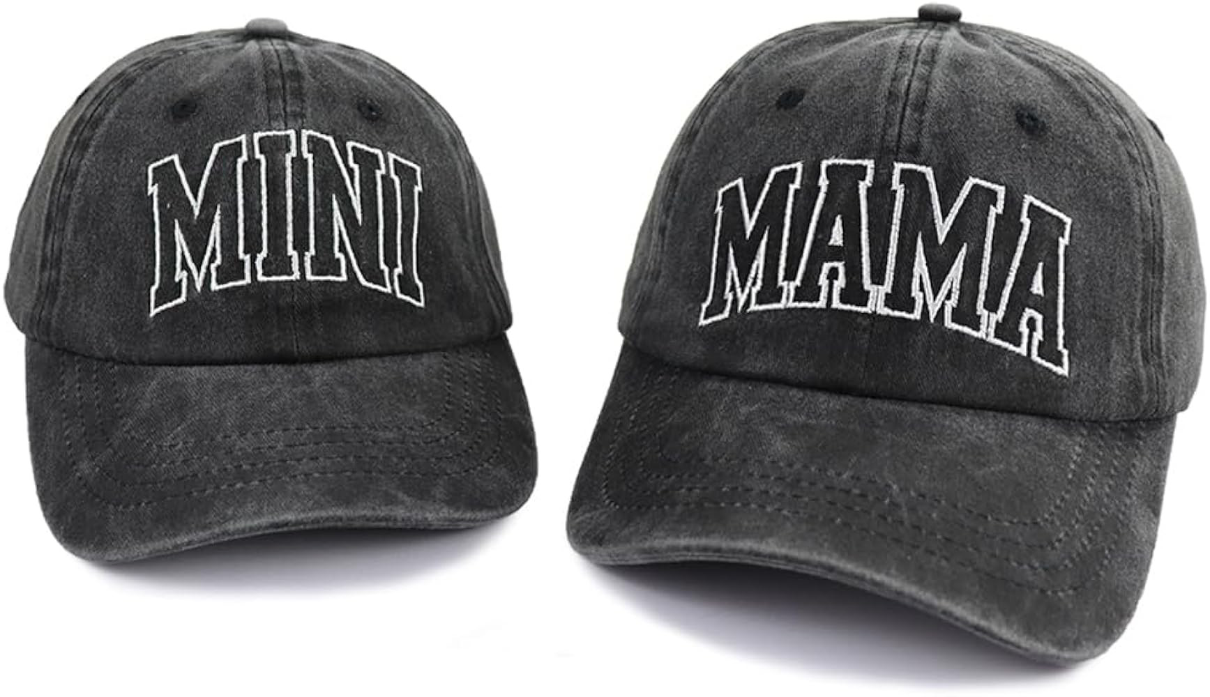 2PCS Mama and Mini Matching Hats, Adjustable Embroidered Cotton Mommy and Me Baseball Cap | Amazon (US)