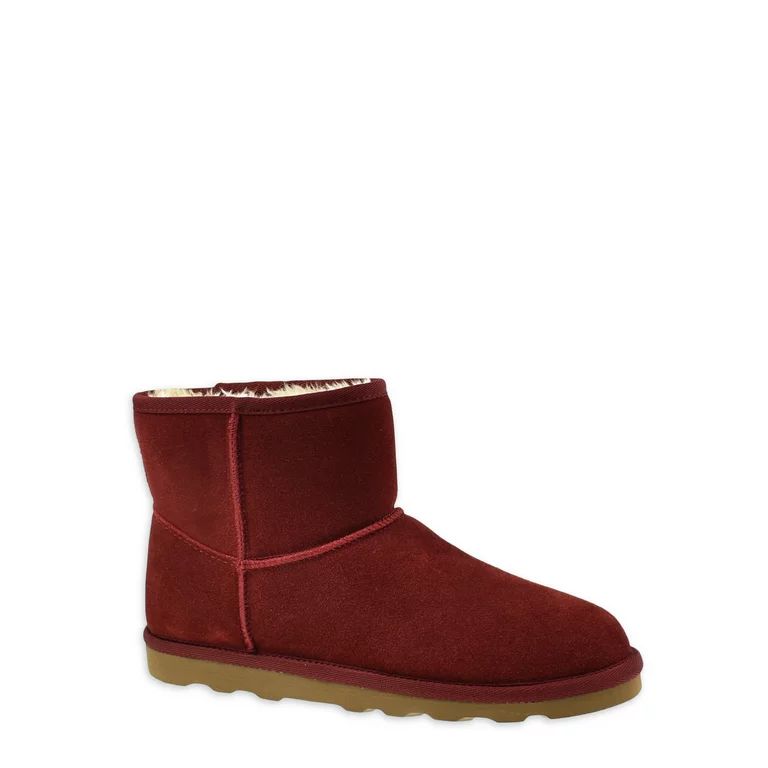 Time and Tru Women's Mini Genuine Suede Boots | Walmart (US)