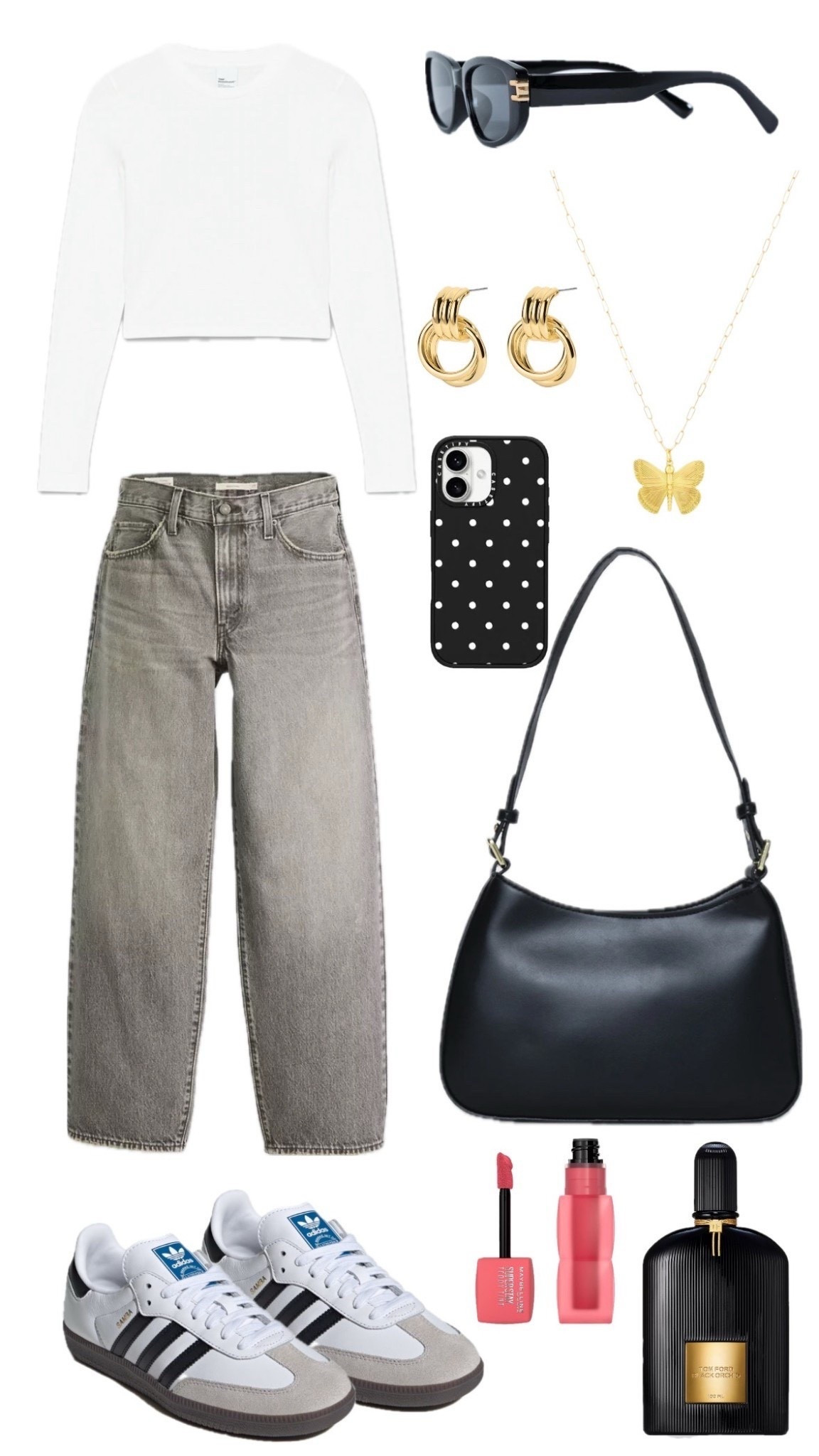 ✨ Casual but chic ✨ Perfect weekend look with a classic white top, relaxed denim, and Adidas sneakers. Styled with gold details, a sleek black bag, and the perfect pop of lip color 💄
#LTKStyle #LTKUnder100 #OOTDInspo #CasualChic #StreetStyle #WeekendOutfit #OOTDShare #LTKfit #LTKfashion #AdidasStyle

#LTKFindsUnder50 #LTKItBag #LTKStyleTip