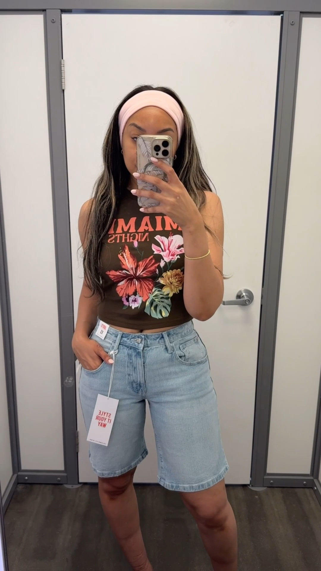 Does this mean I like jorts now? 🤔😩 wearing size XS in these from Walmart (needed a size S) size S in graphic tank top 

Walmart finds affordable fashion jean shorts denim casual summer outfit chill