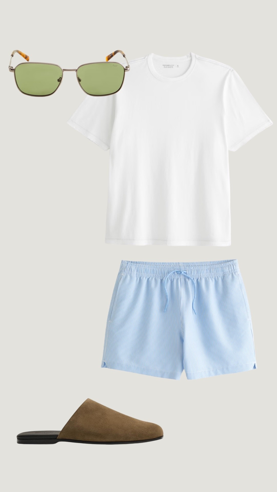Easy summer essentials >>> A crisp white tee, striped shorts, suede slides, and the perfect pair of sunglasses is all you need this season ☀️ #LTKMens #SummerStyle #MensSummerFashion #VacationFits #MinimalMenswear #MensEssentials #SummerOutfit #MensStyle #ResortWear #CasualStyle #Menswear #WarmWeatherFits #EverydayStyle #MensFashionTips #BeachStyle

#LTKgrwm #LTKootd #LTKSaleAlert