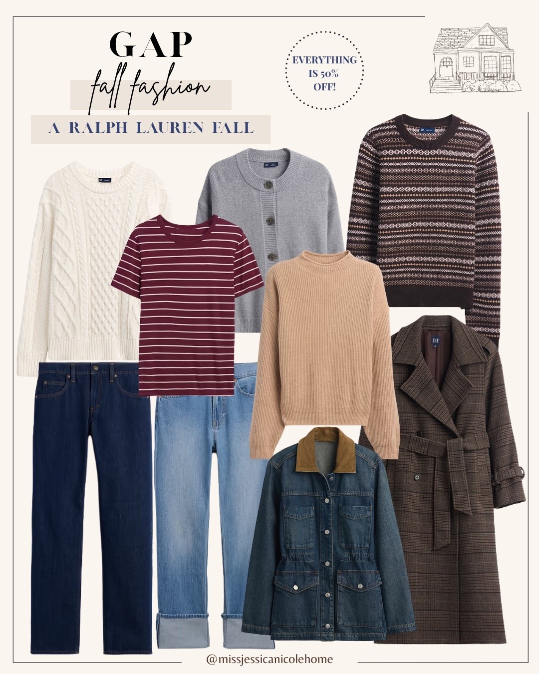 50% off these Gap fall fashion finds! It’s giving Ralph Lauren inspired 😍

#LTKootd #LTKSeasonal