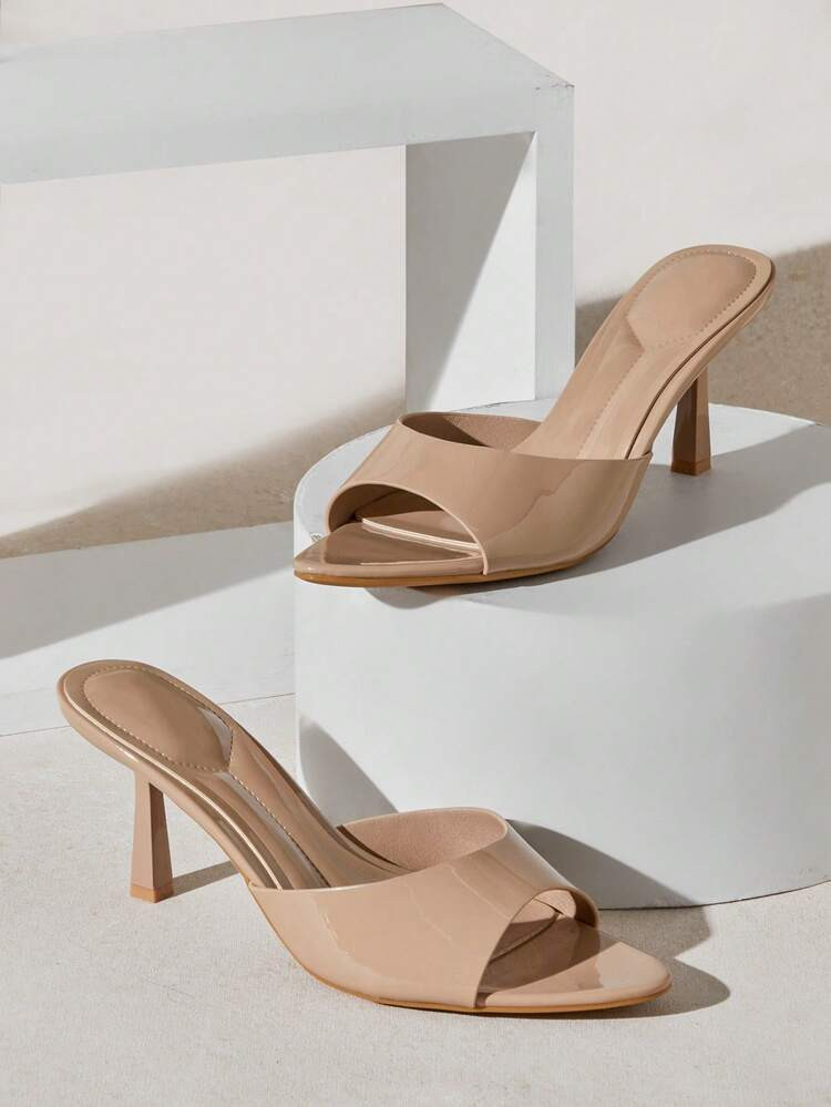 SHUZIA Women Minimalist Sexy Pointy Toe Stiletto Heel Sandals | SHEIN